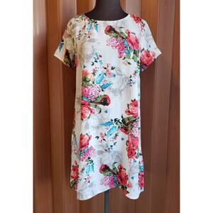 Red Lolly size small multicolored floral print tunic